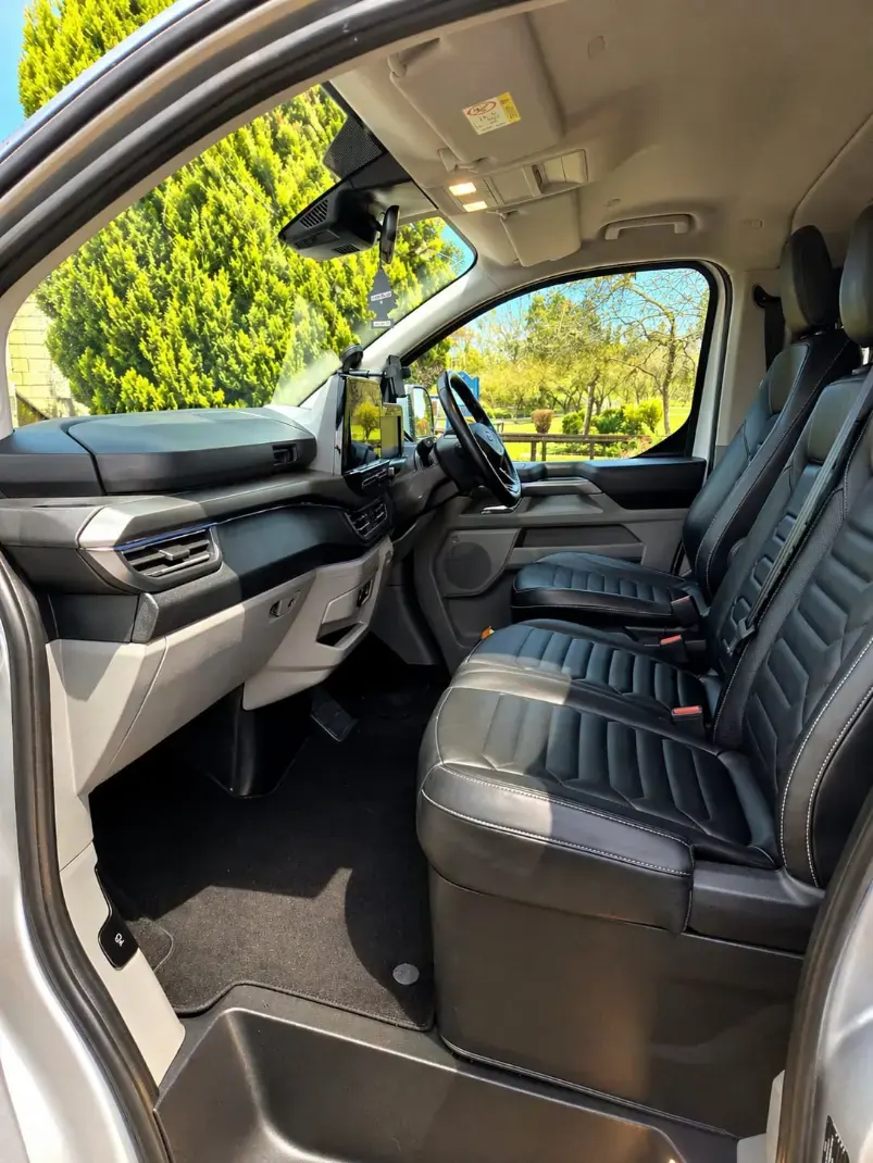 Inside the front cabin