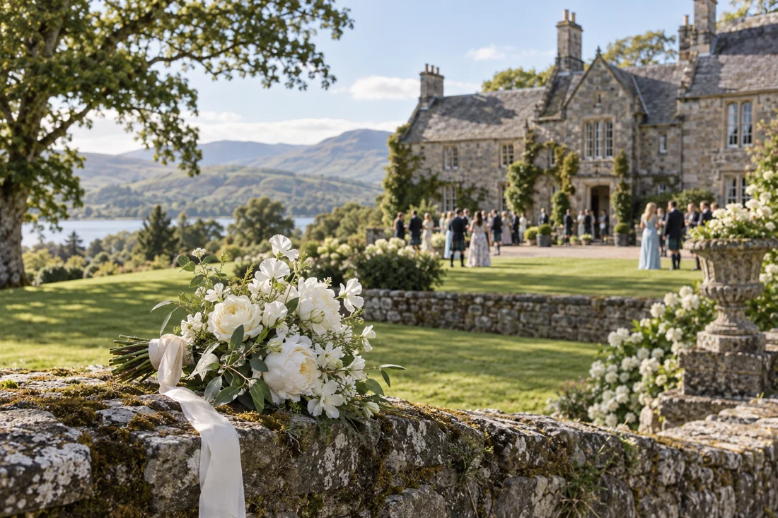 Scottish country house wedding setting